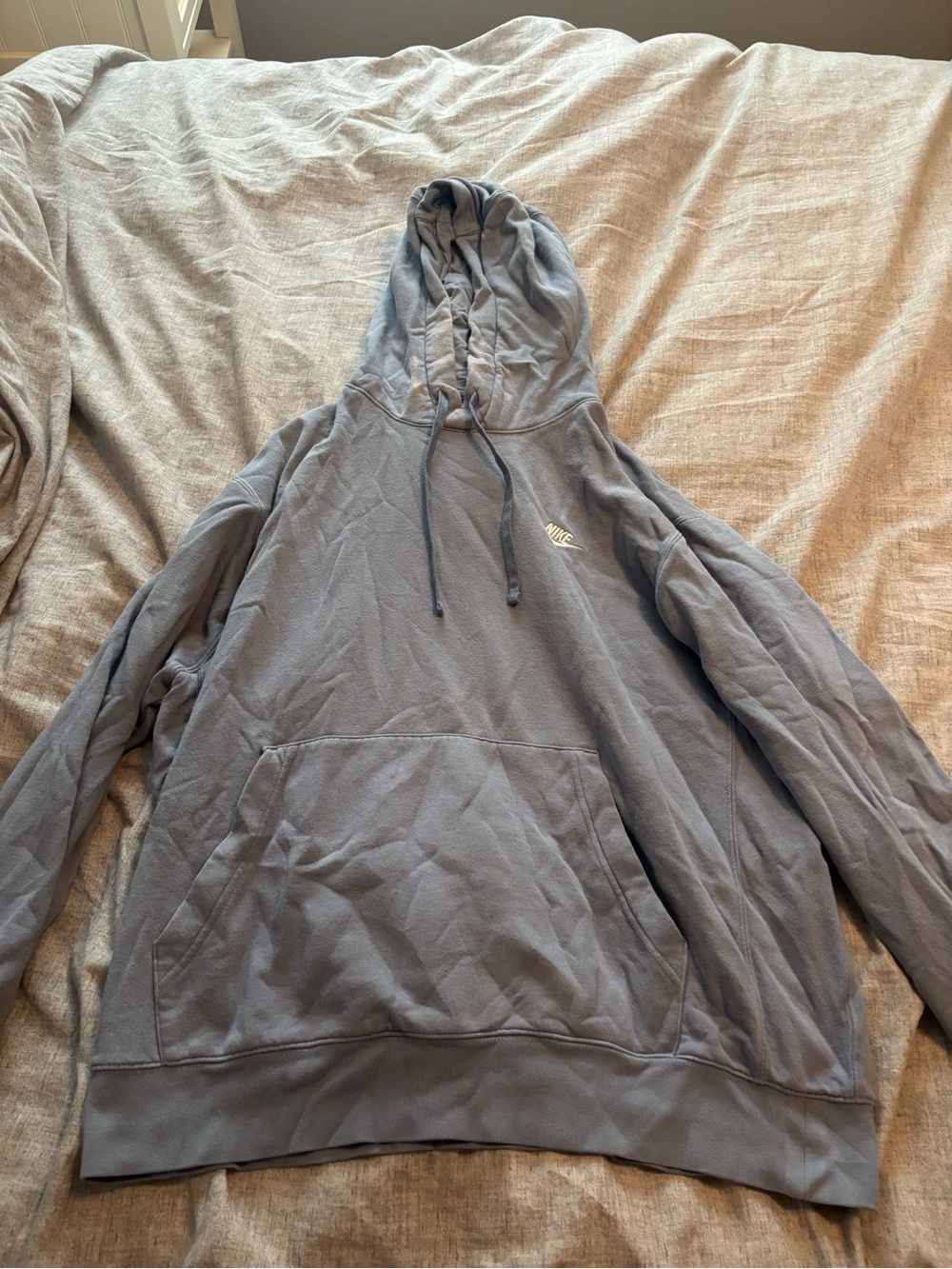 Nike Men's Hoodie in Slate Gray-Blue